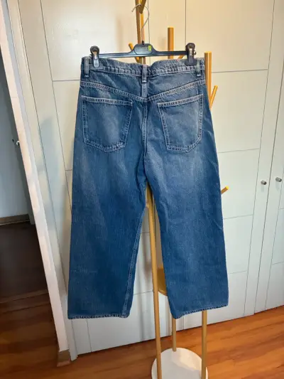 Jeans Mujer de mezclilla azul Zara - miniatura 3