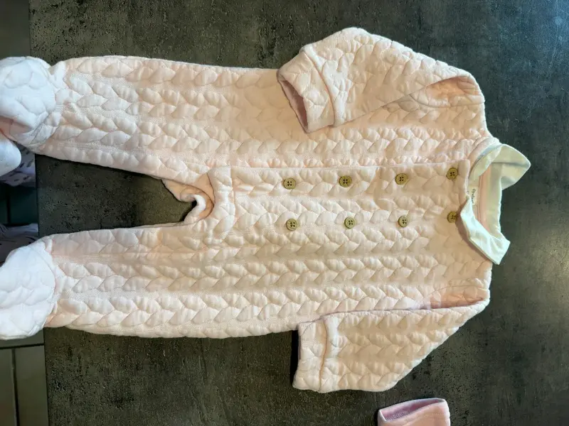 Conjunto de enteritos para bebé en tonos rosados - 4