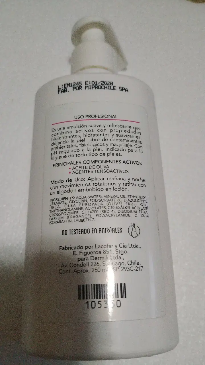 Leche de Limpieza Levina 250ml - 2