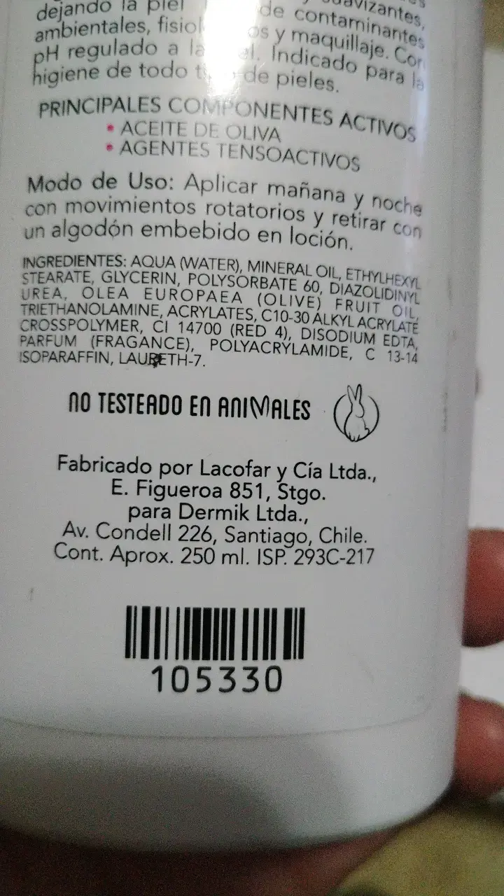 Leche de Limpieza Levina 250ml - 4