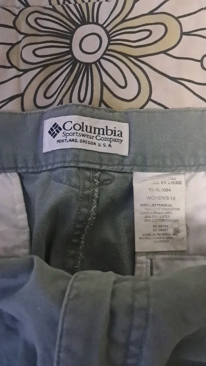 Shorts cargo verdes Columbia para mujer - 3