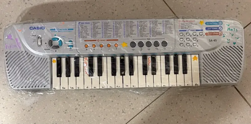 Teclado Casio SA-45 con 100 Tonos y 5 Canciones Demo