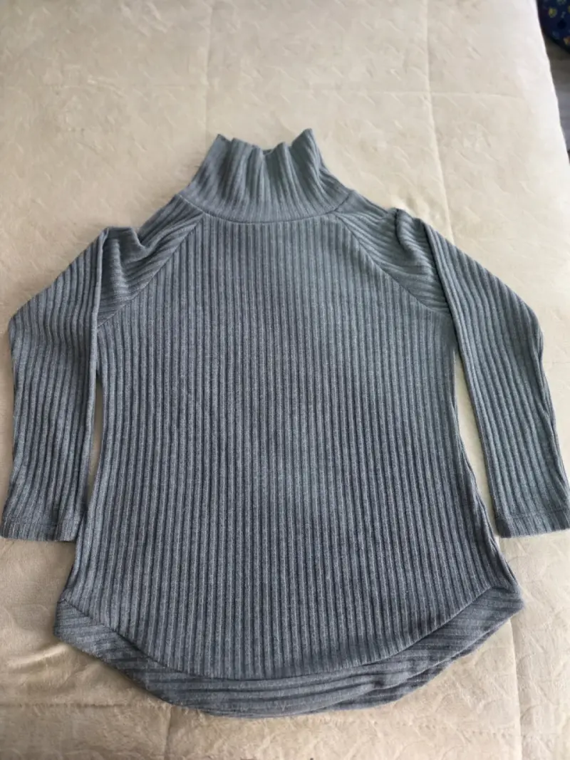 Conjunto de jersey de cuello alto - 3