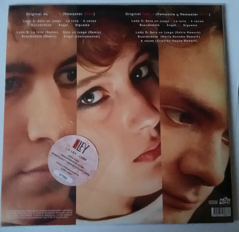 Vinilo de La Ley con remasterización 1988 - 2