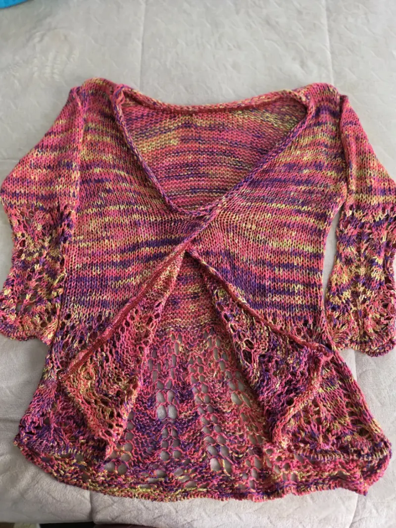 Chaleco tejido multicolor
