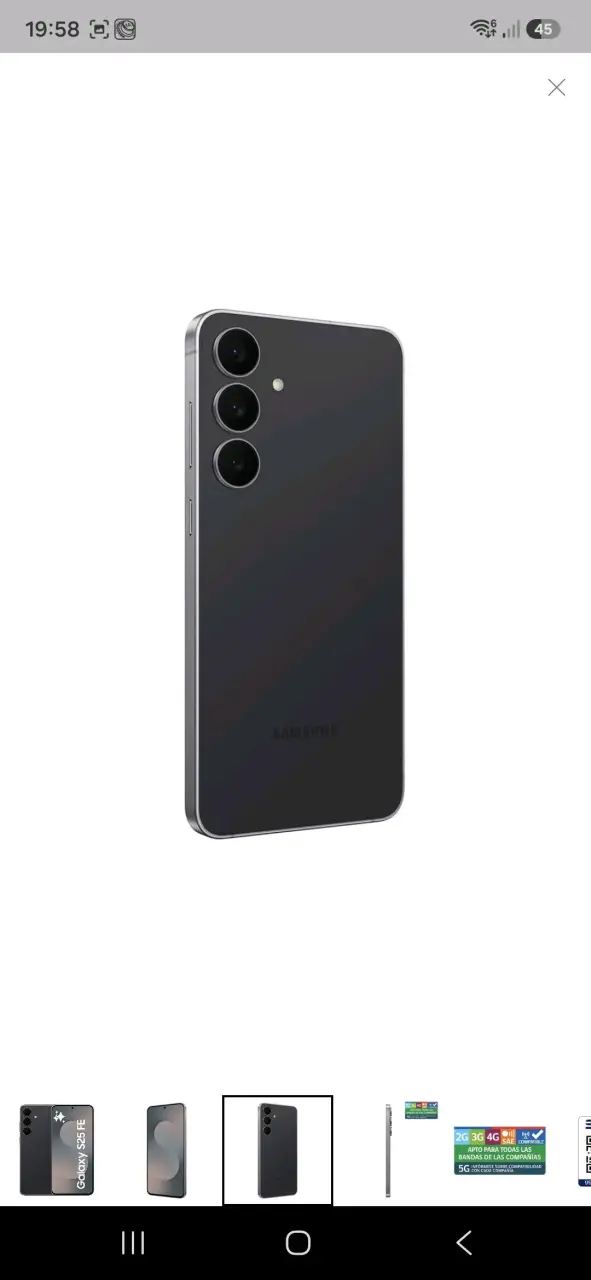 Samsung Galaxy S25 FE 5G Negro - 2