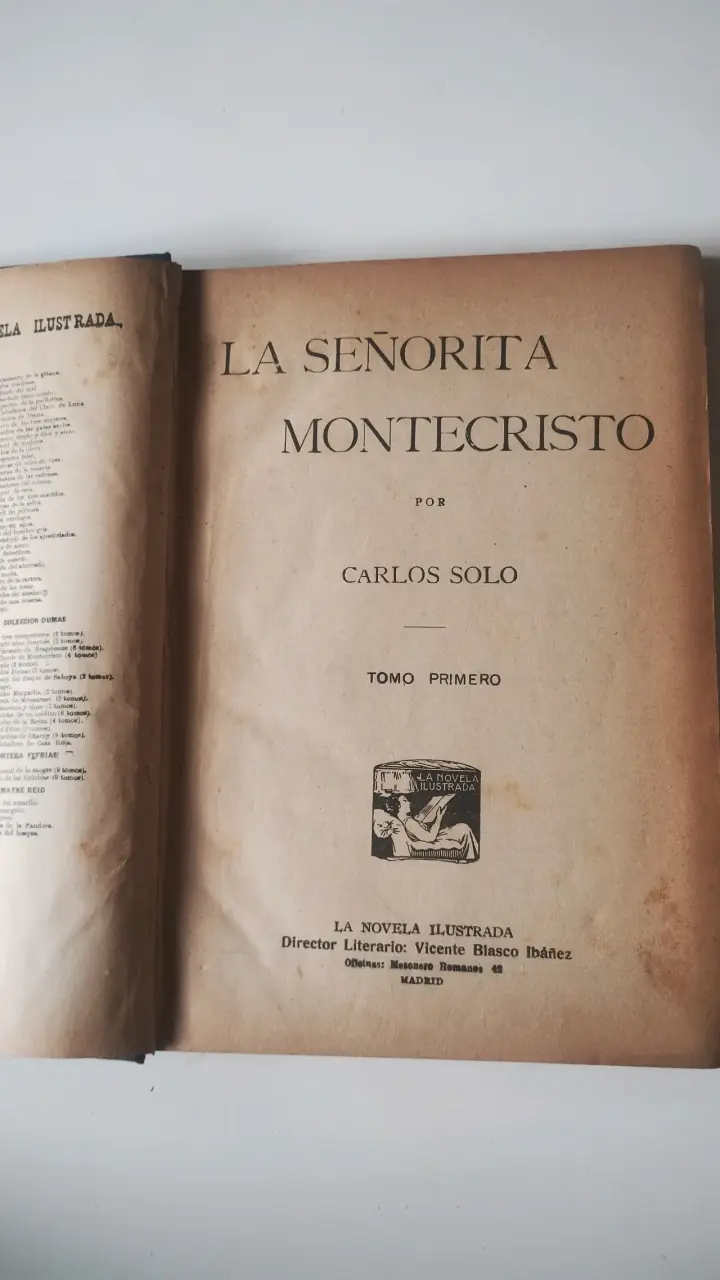 Libro antiguo 'La Señorita de Monte Cristo' por Carlos Solo - 4