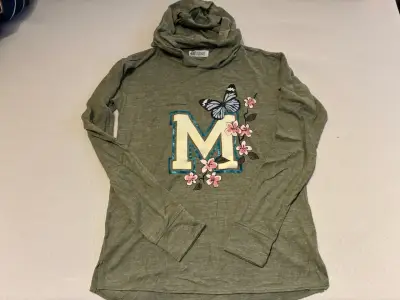 Polera manga larga verde con capucha H&M - miniatura 1