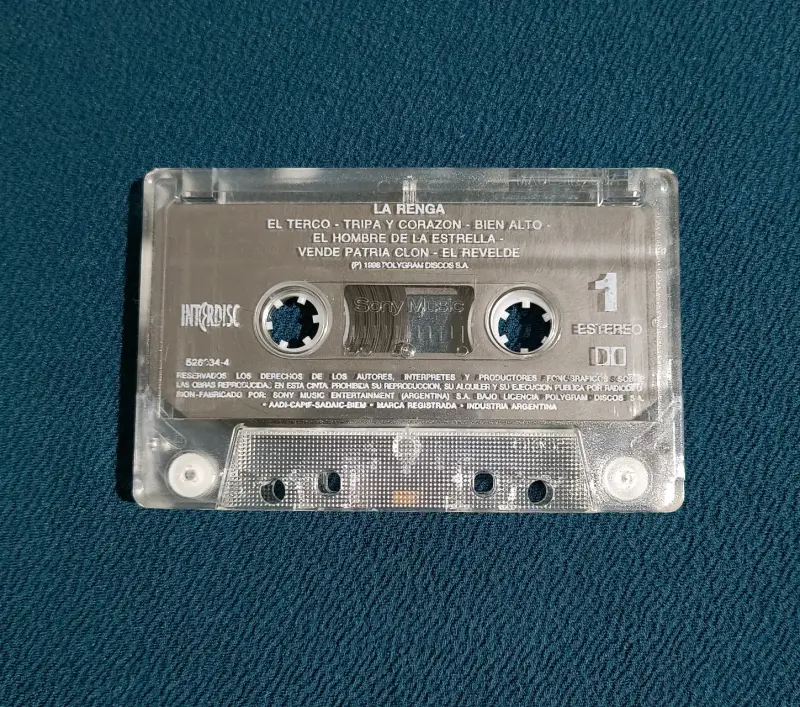 Cassette de música La Renga Interdisc - 3