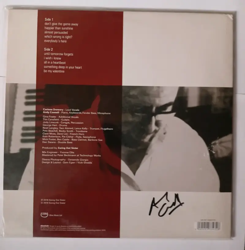 Vinilo Almost Persuaded de Swing Out Sister firmado - 2