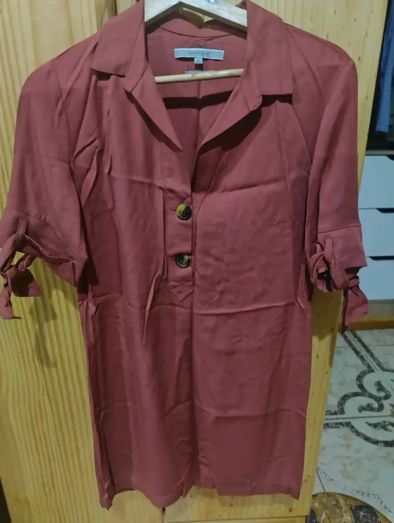 Vestido corto rojo Basement XS - 5