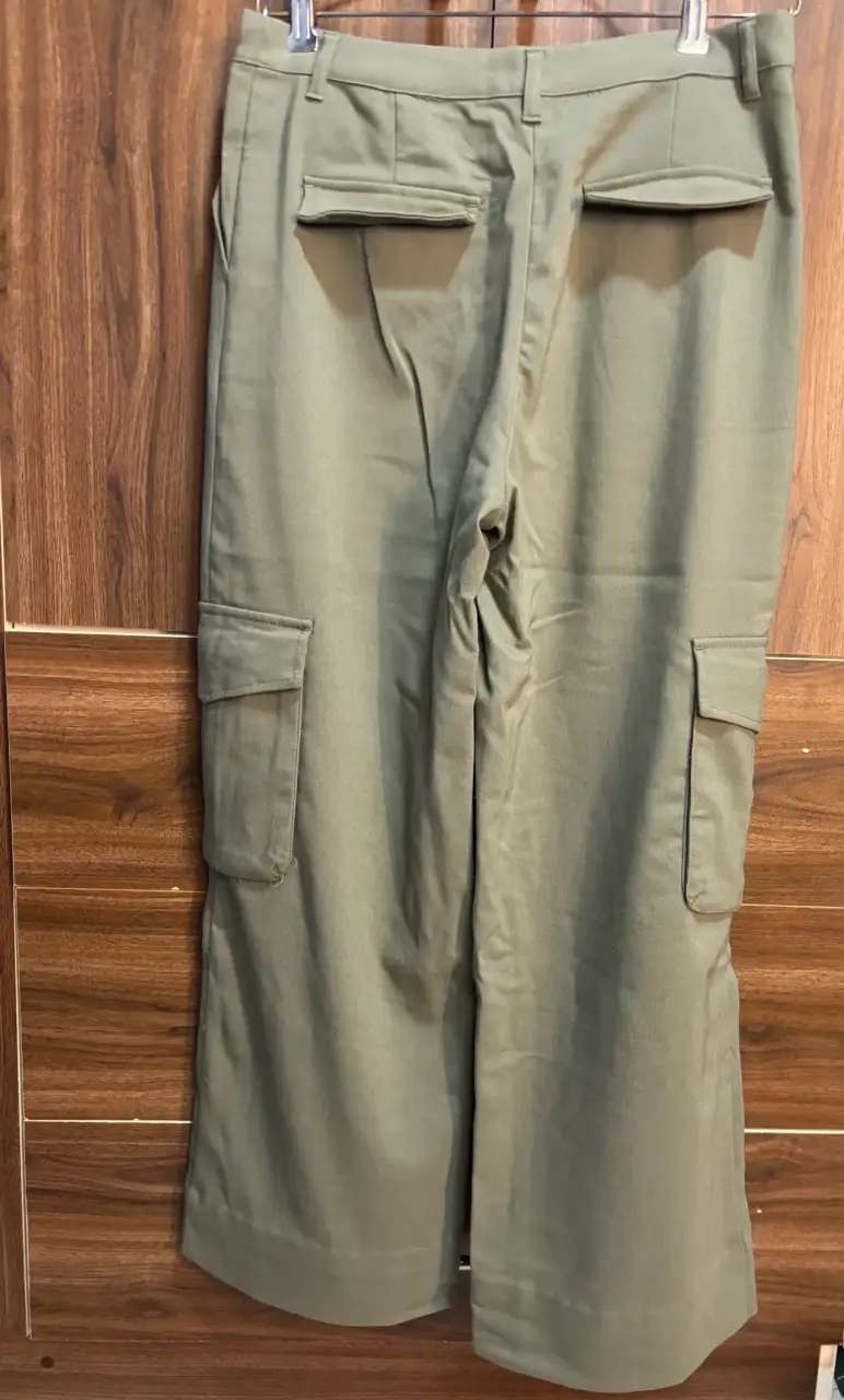 Pantalones cargo verdes Sybilla talla M - 2