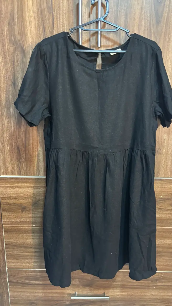 Vestido negro casual talla S - 1