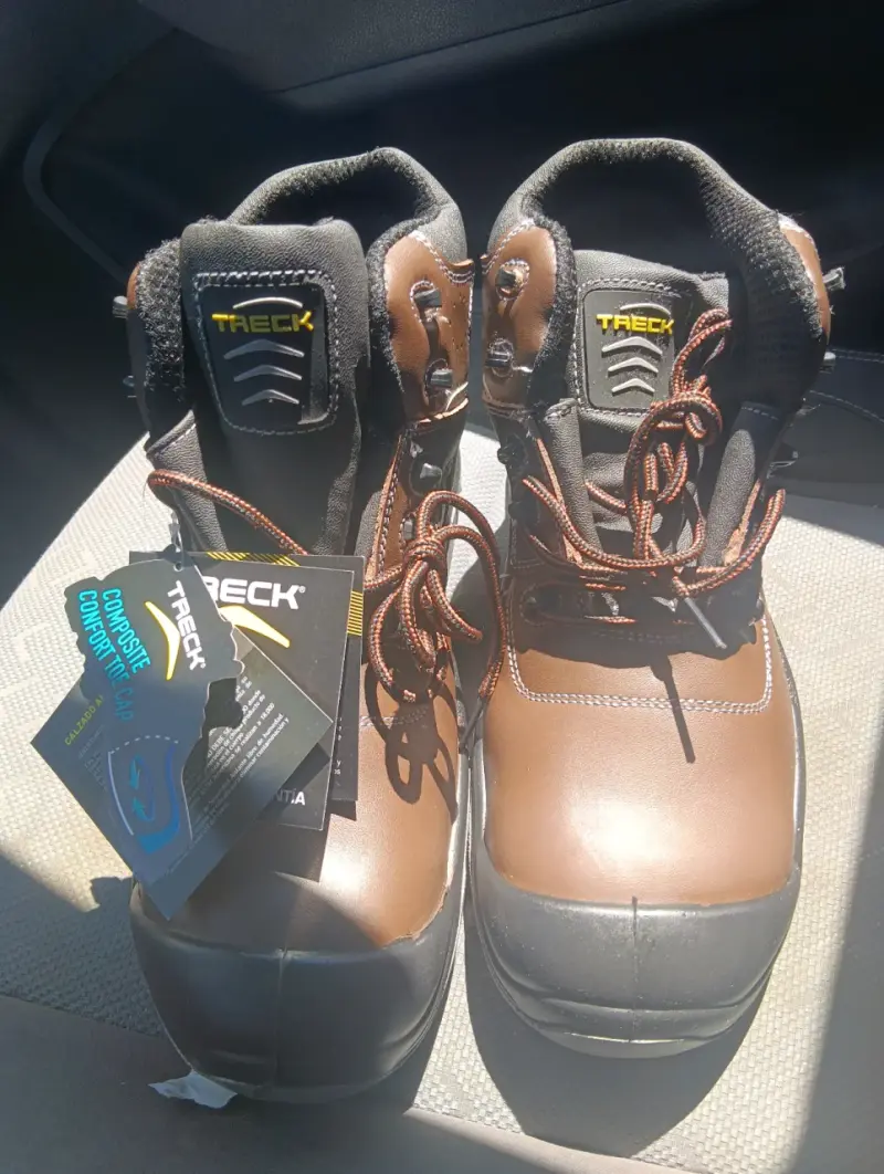 Botas de seguridad Treck marrones con punta de composite - 1