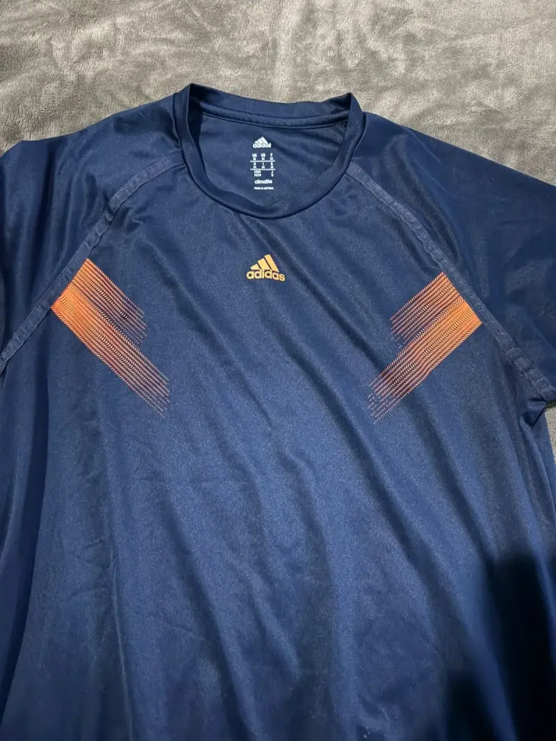 Polera deportiva azul Adidas Climalite - 1