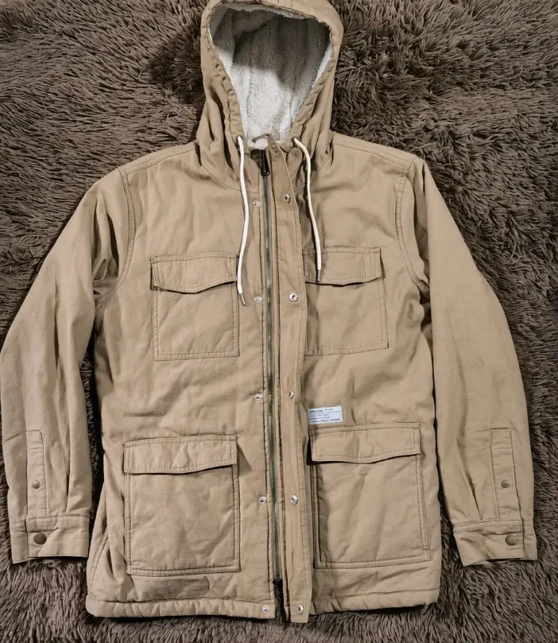 Abrigo beige con chiporro, Rip Curl para hombre
