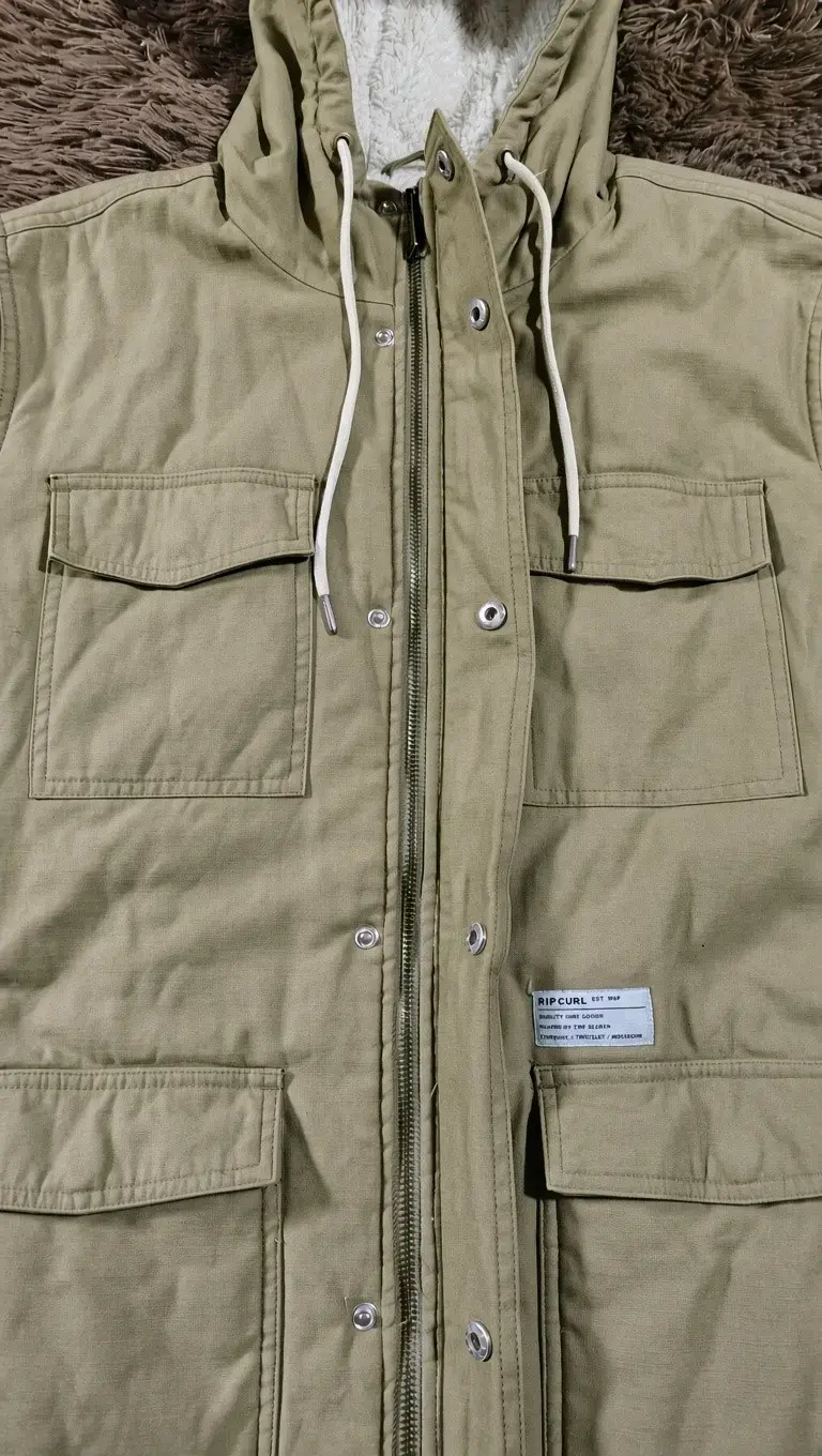 Abrigo beige con chiporro, Rip Curl para hombre - 2