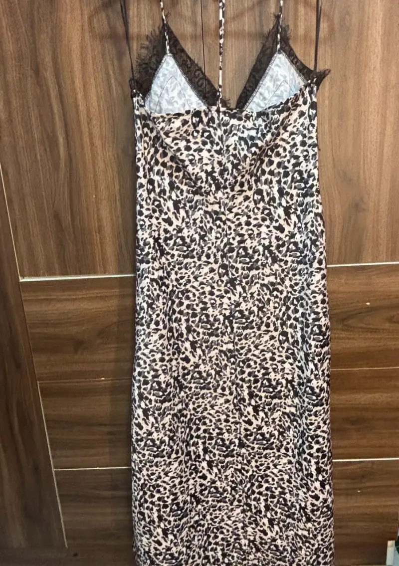 Vestido  de satin con encaje Lolita pocket - 2