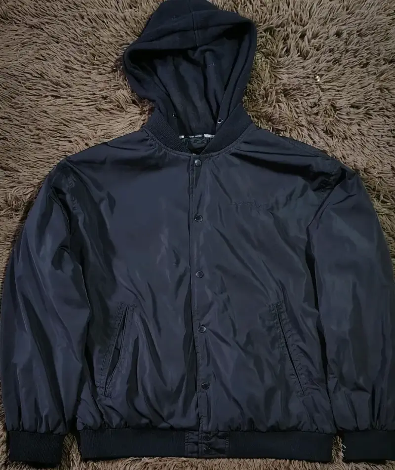 Chaqueta/cortavientos negra hombre