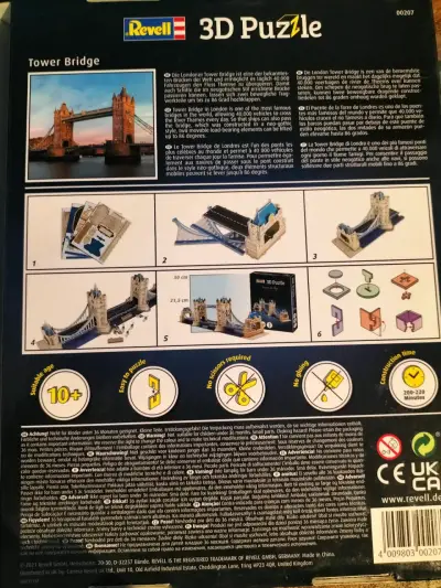 Rompecabezas 3D Revell Tower Bridge 120 piezas - miniatura 2