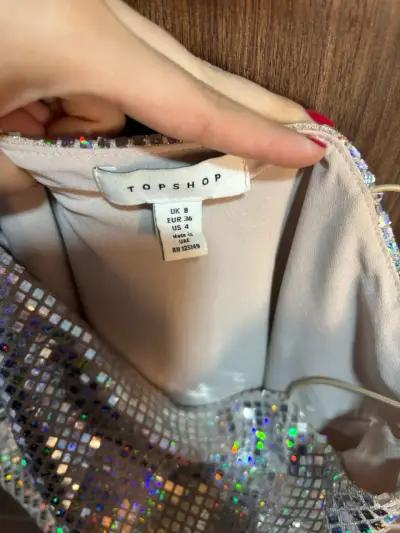 Vestido Topshop brillante - miniatura 3