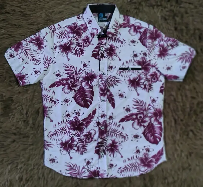 Camisa hawaiana floral para hombre - 1