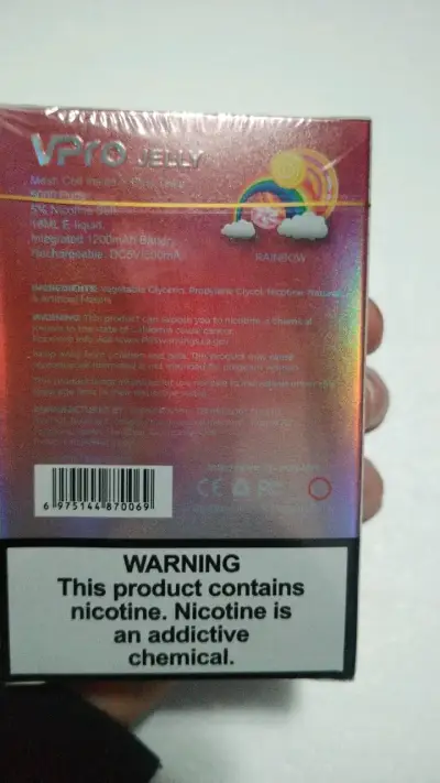 Vape desechable VPro Jelly 5000 Mesh Rainbow - miniatura 3