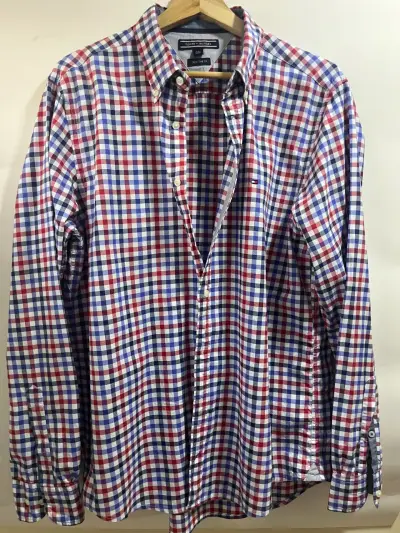Camisa a cuadros Tommy Hilfiger para hombre - miniatura 1