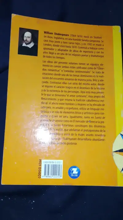Libro Sueño De Una Noche De Verano y El Mercader De Venecia de William Shakespeare - miniatura 5