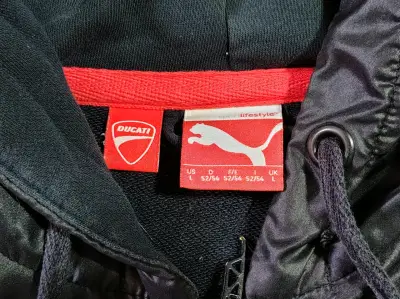 Chaqueta azul/negra Ducati Puma - miniatura 2
