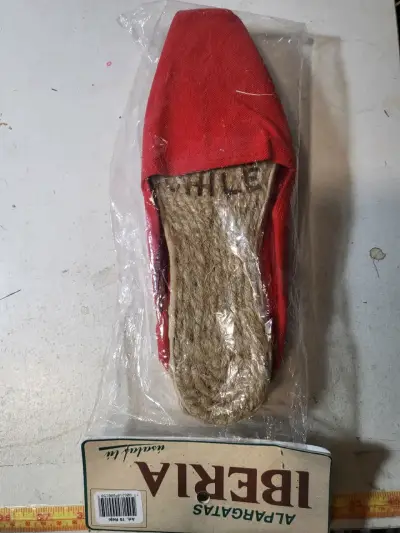 Alpargatas rojas Iberia de yute - miniatura 1