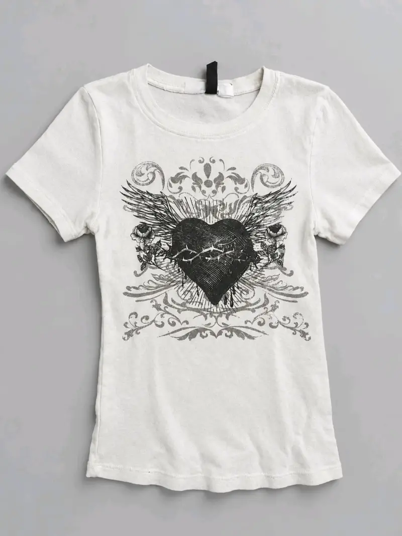 Polera blanca y2k