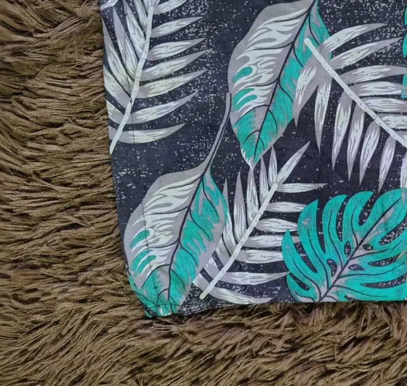 Camisa hawaiana estampada hojas Mosaico - 3
