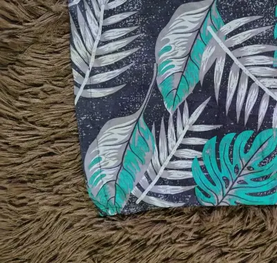 Camisa hawaiana estampada hojas Mosaico - miniatura 3