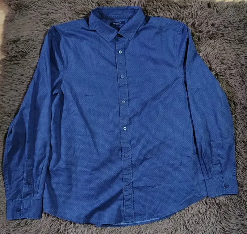 Camisa azul de hombre Newport Slim Fit - 1