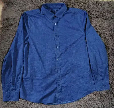 Camisa azul de hombre Newport Slim Fit - miniatura 1