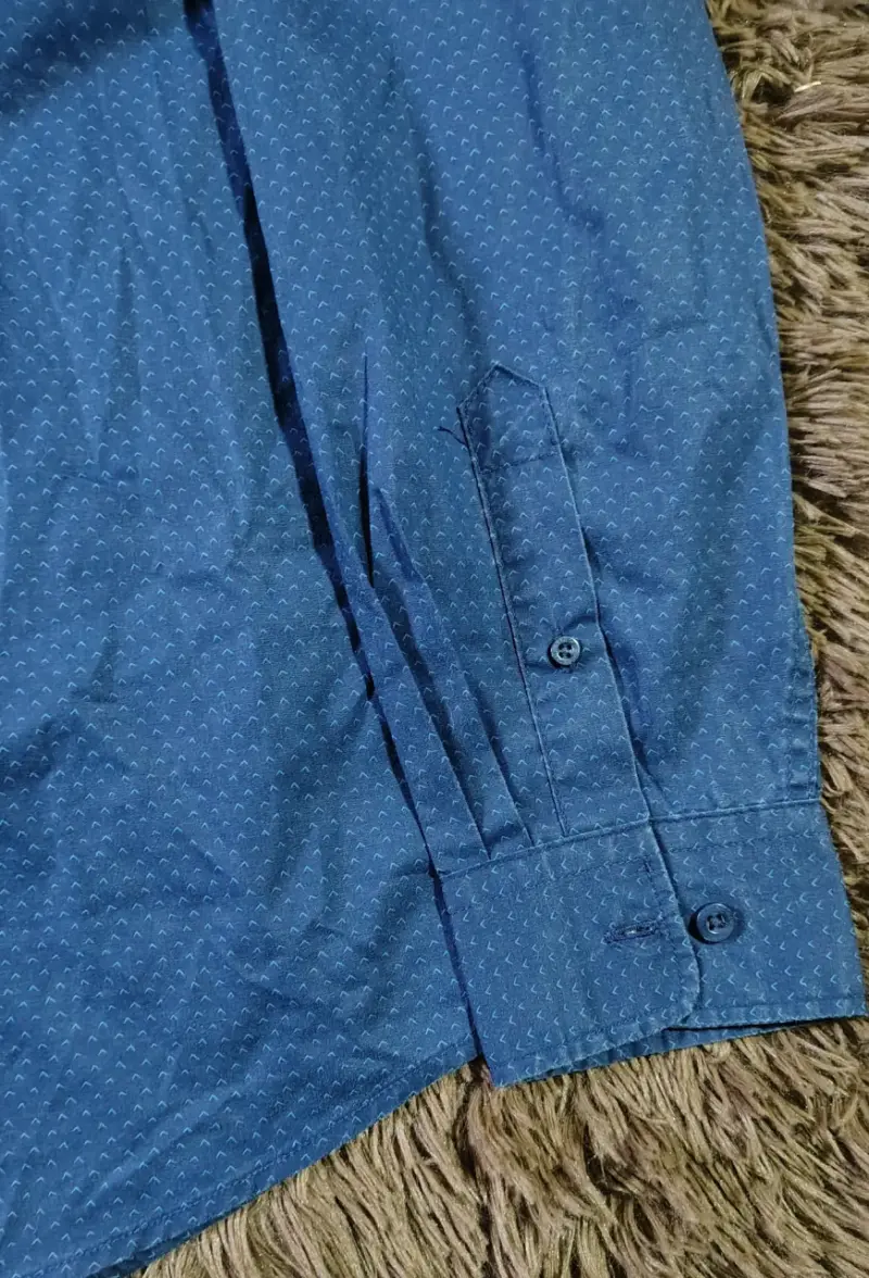 Camisa azul de hombre Newport Slim Fit - 3
