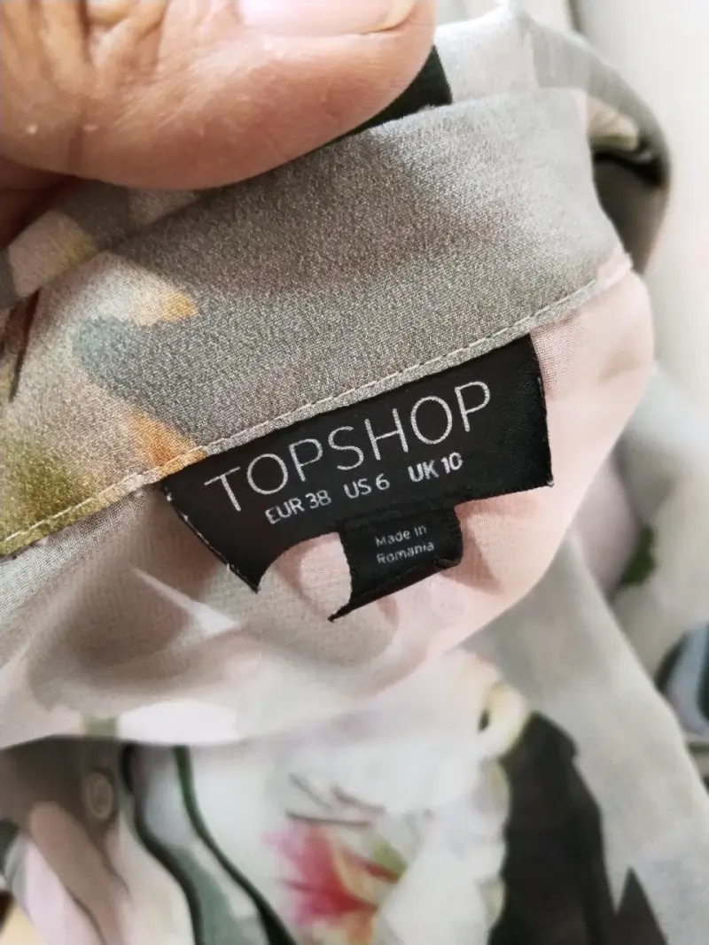 Blusa floral transparente Topshop para mujer - 3