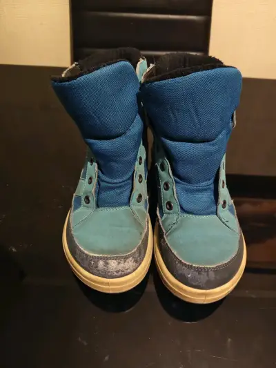 Botas de montaña impermeables Quechua azul para niños - miniatura 1
