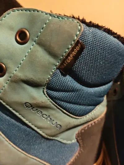Botas de montaña impermeables Quechua azul para niños - miniatura 4