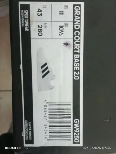 Zapatillas Adidas Grand Court Base 20 Blancas Talla 43 - miniatura 2