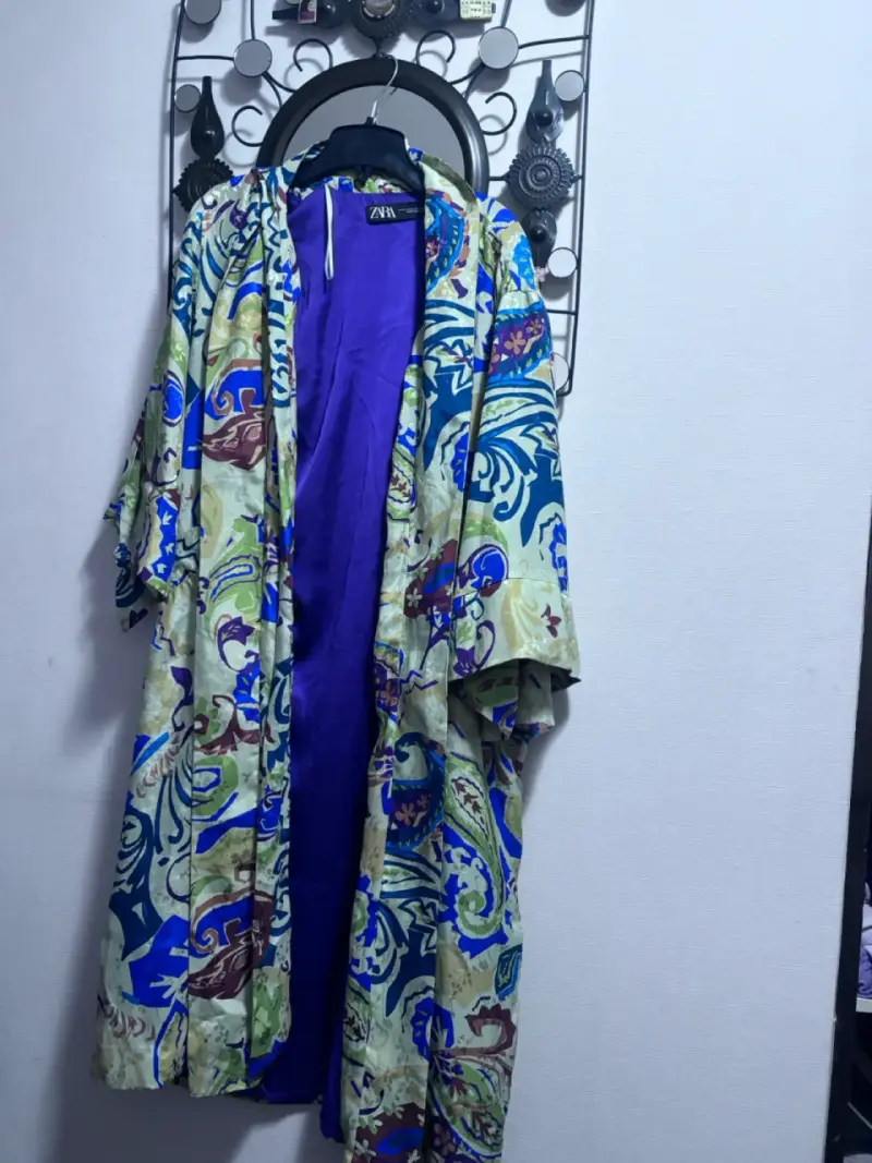 Kimono estampado colorido Zara - 1