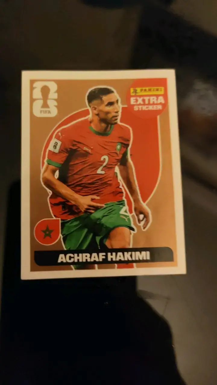 Lámina Panini Achraf Hakimi Mundial FIFA
