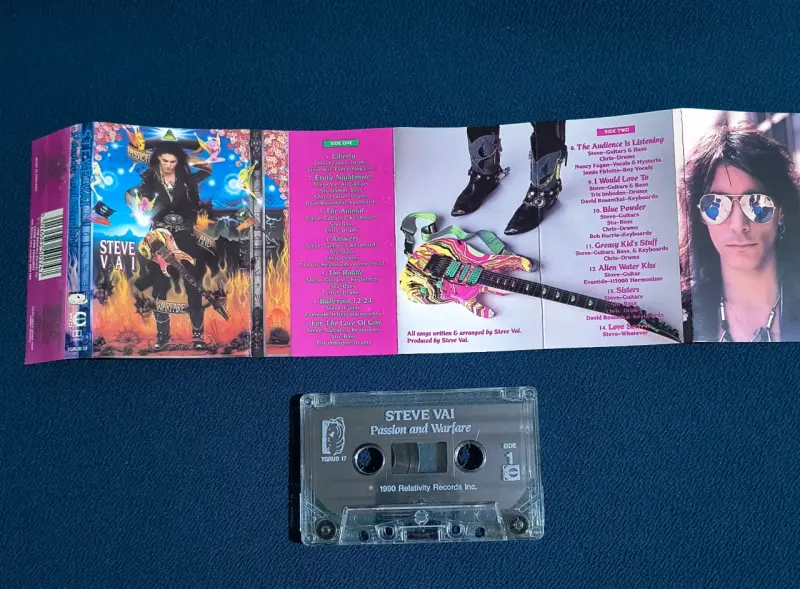Cassette Steve Vai Passion and Warfare - 3