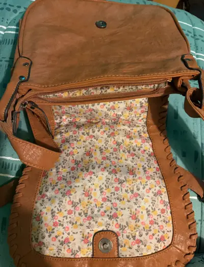 Cartera cruzada marrón claro - miniatura 4