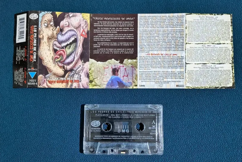 Cassette Los Peores de Chile Trece Mordiscos de Amor - 3