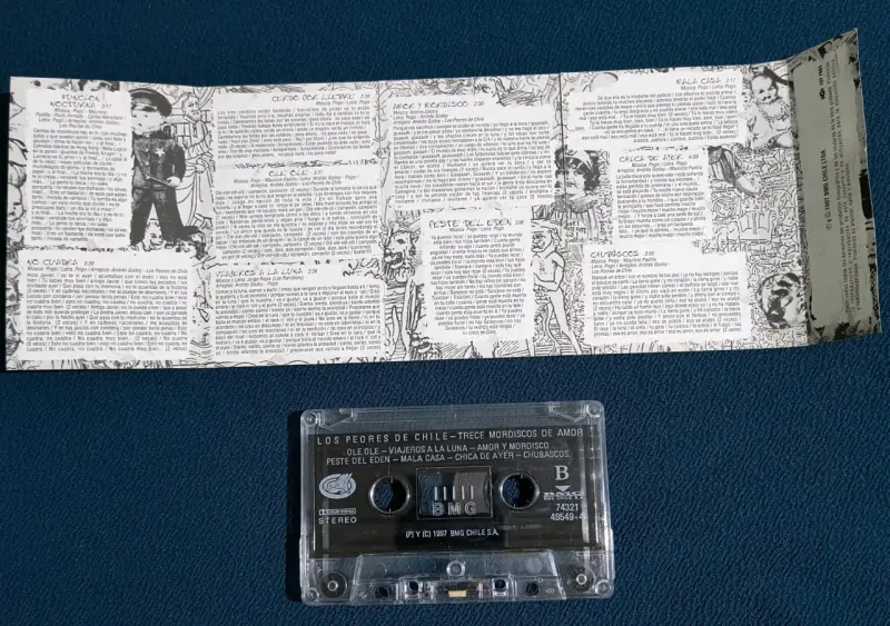 Cassette Los Peores de Chile Trece Mordiscos de Amor - 4