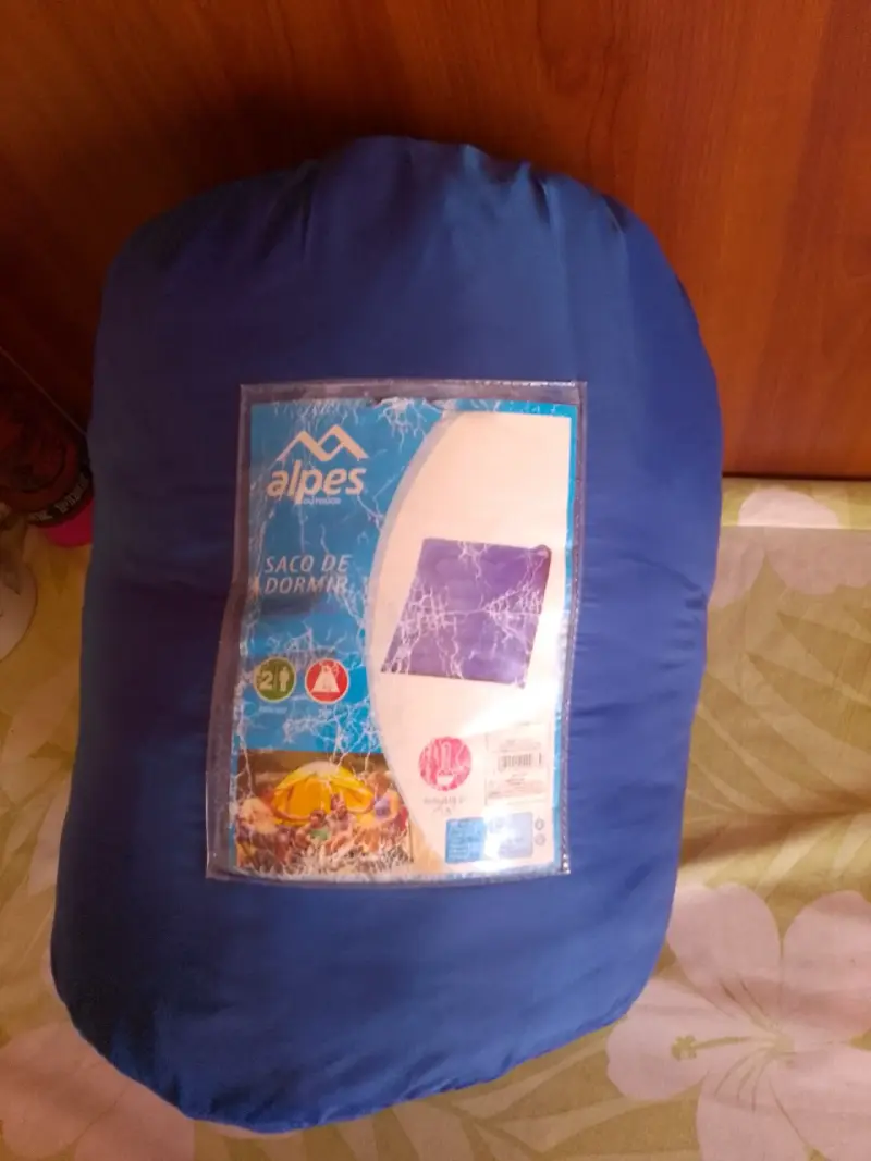 Saco de Dormir Alpes Outdoor Envelope Pro Azul - 2