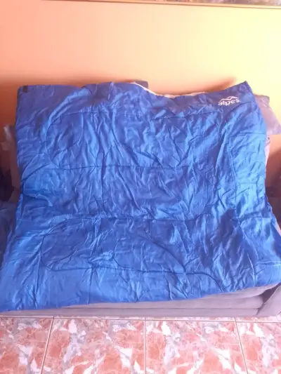 Saco de Dormir Alpes Outdoor Envelope Pro Azul - miniatura 3