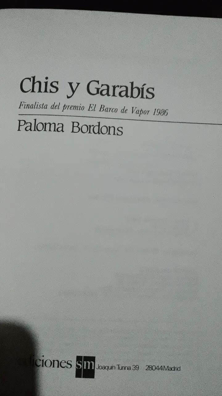Libro Chis y Garabís de Paloma Bordons - 3